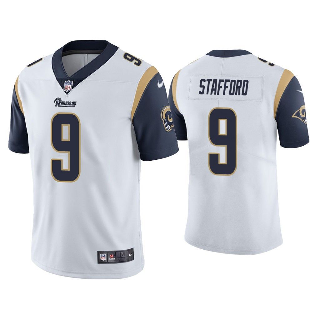 Men Los Angeles Rams #9 Matthew Stafford Nike White Limited NFL Jersey